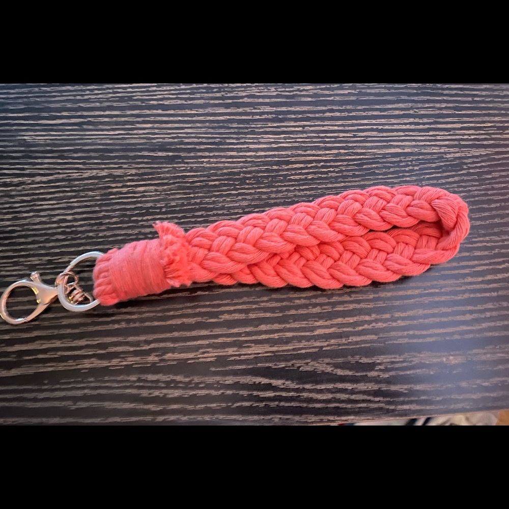 Braided Macrame Keychain Wristlet